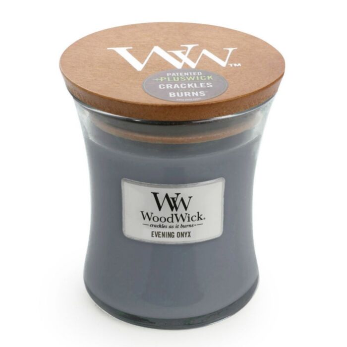 Woodwick Medium Candle – Evening Onyx-1